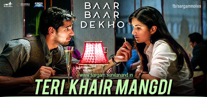 teri khair mangdi piano song notes