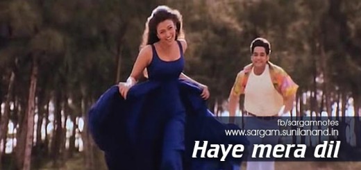 haye mera dil song notes