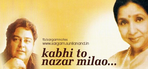 kabhi to nazar milao song notes