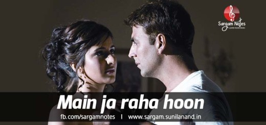 Main jahan rahoon hindi song piano notes in harmonium sargam