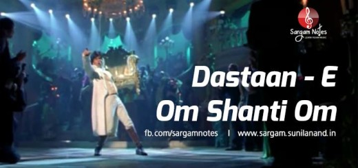 dastaan e om shanti om piano notes harmonium sargam